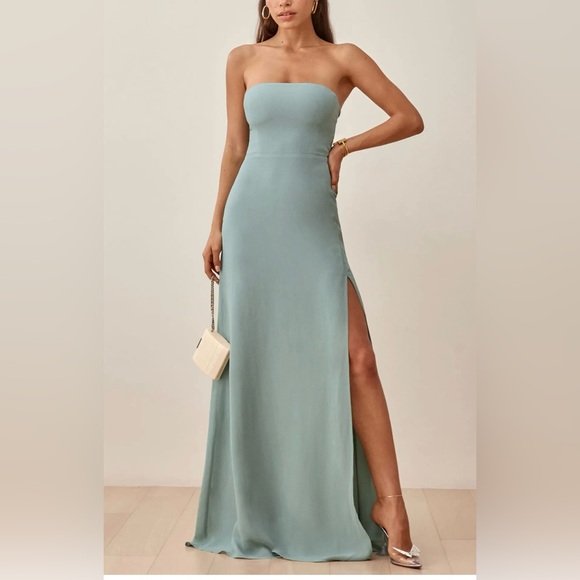 NWOT- Reformation Ingrid Dress in Celadon size 12 - Picture 3 of 15